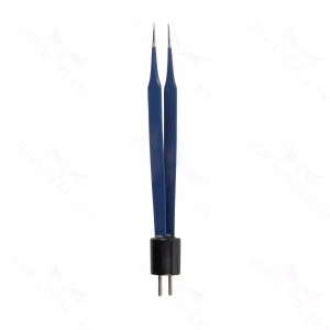 Jewelers Bipolar Forceps,strt, insltd, 0.4mm tips, 4 3/4″ – surgivalley (S01-78-00-1291)