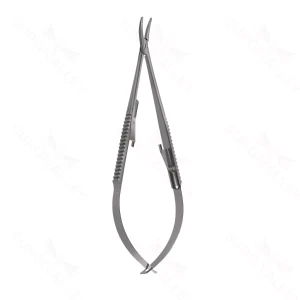 Castro Needle Holder curved with lock stndrd 142mm – surgivalley (003210357)