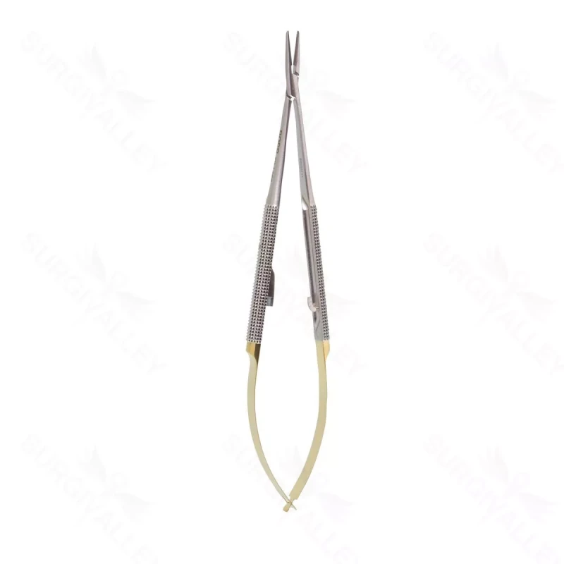 6″ Jacobson “GG” Micro Needle Holder – w/ lock straight