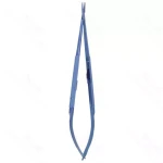 8″ LighTouch Needle Holder – round handle titanium