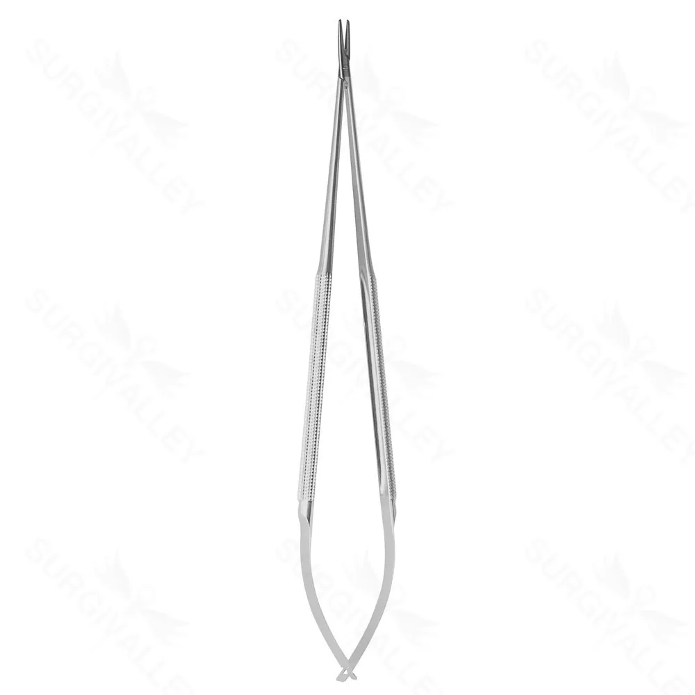8 1/4″ FineTouch Micro Needle Holder. – straight, w/o lock