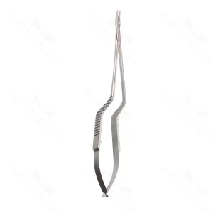 7″ Jacobson Bayonet Needle Holder – flt handle cvd jaw – surgivalley (S01-81-00-364)