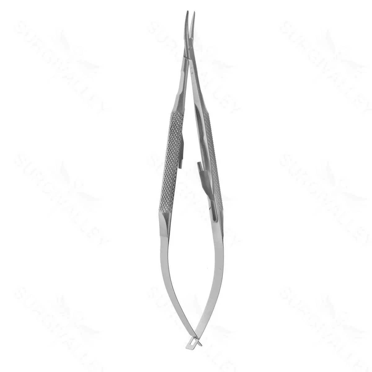 Barraquer Needle Holder stnd jaw – cvd w/ lock