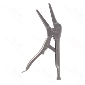 Bent needle nose locking pliers 11 1/2" self-holding large – surgivalley (001211848)