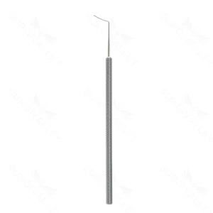 Maumenee-Barraquer vitreous sweep - left 4 3/4" vaulted 10.0mm from bend to tip, indentated blade round handle – surgivalley (003120005)