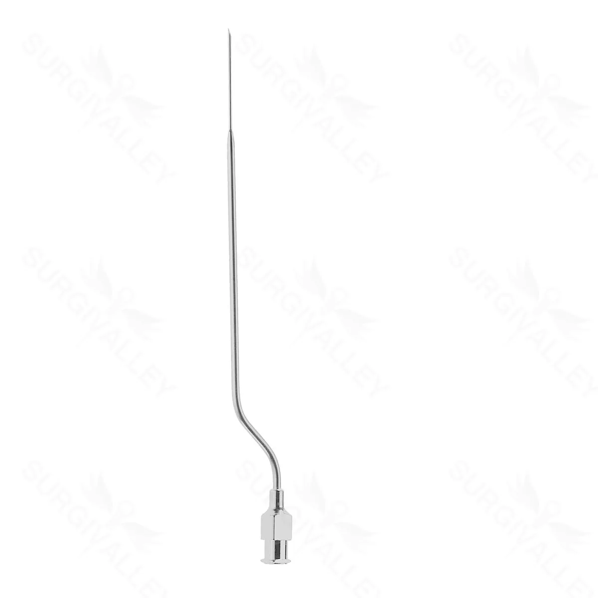 Kos needle 7" bayonet shaft straight, pointed tip flat handle