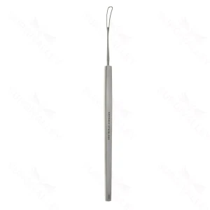 Wilder lens loop 5 3/8" curved serrated 4.0mm x 14.0mm loop flat handle – surgivalley (101120004)