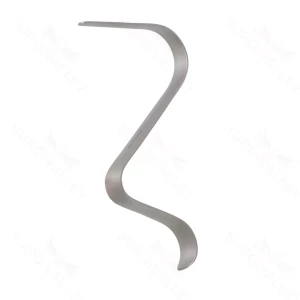 4 3/4" Tessier Maxillo Double Curve Retractor nasal bridge – surgivalley (007210339)