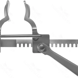 Mini-Thoracotomy retractor 90.0mm x 60.0mm x 30.0mm x 66.0mm, strong spreading bar, detachable turnable crossbar for accessories – surgivalley (005210727)