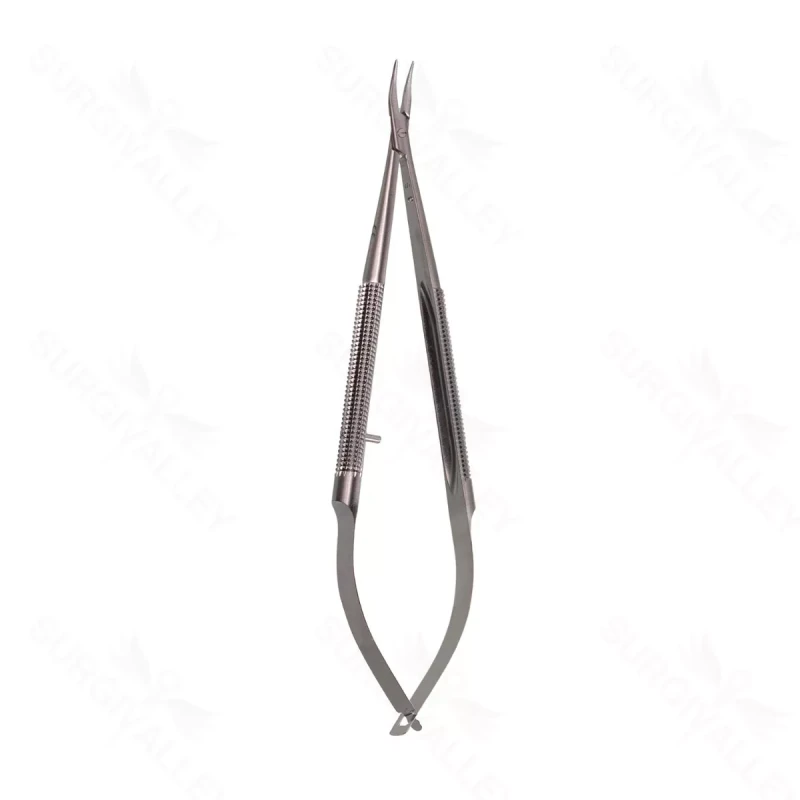 6″ Micro Needle Holders – 8mm hndl .4mm tips cvd w/o lock