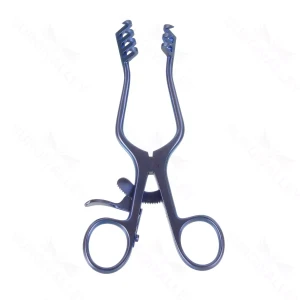 5.5″ Titanium Weitlaner Retractor – shrp prng 3×4 (S01-82-00-241)