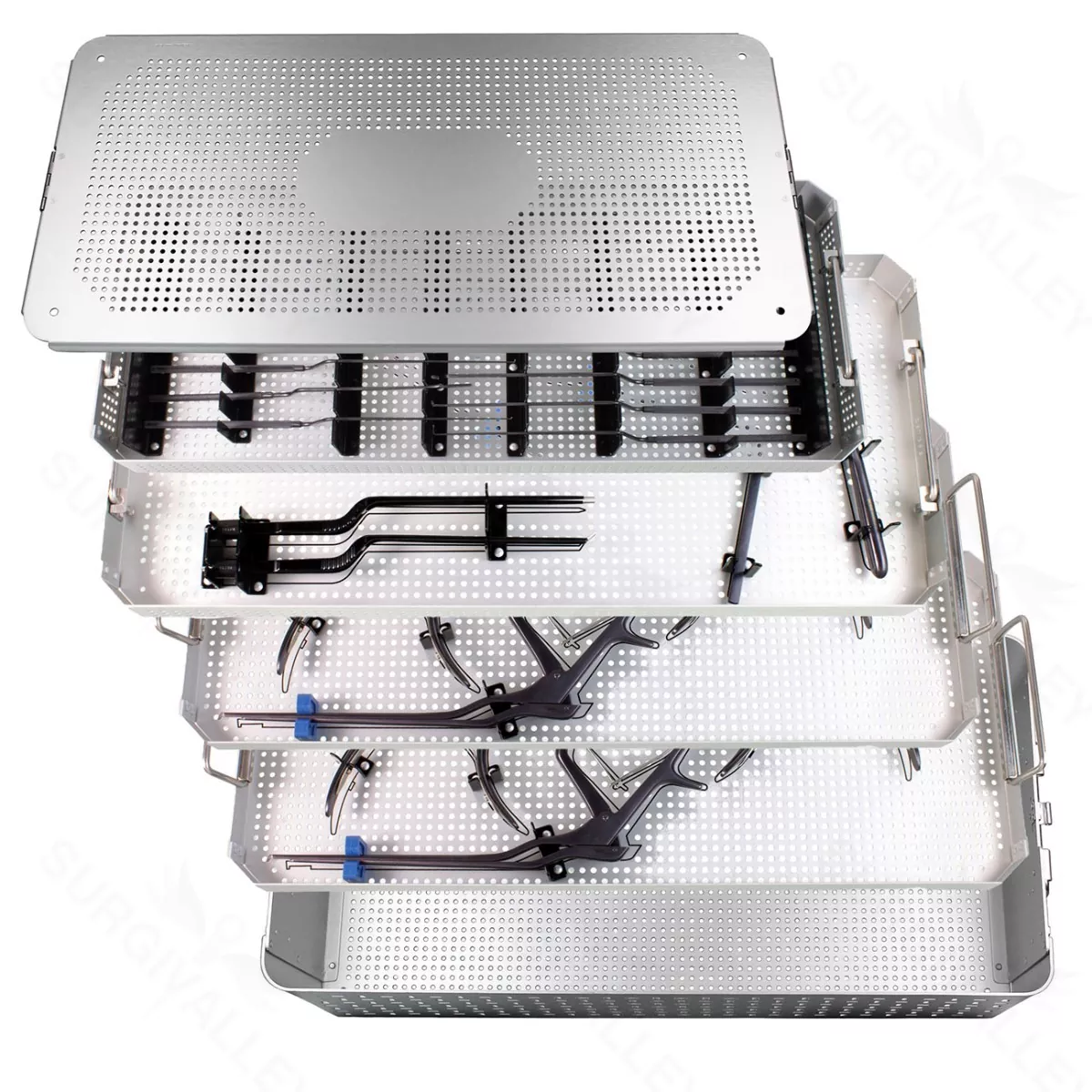 MIS Retractor Case II Dissectors Kerrisons Suctions 4 Level