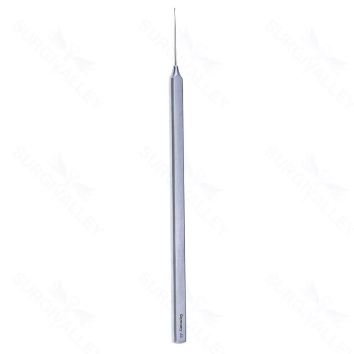 Sinskey II lens manipulating hook 4 1/2" straight shaft 0.2mm diameter blunt tip round handle titanium