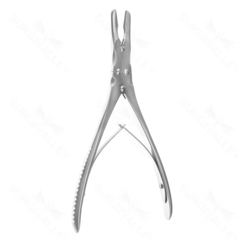 Ruskin Rongeur, double action, straight, 4mm bite, 7 1/4″