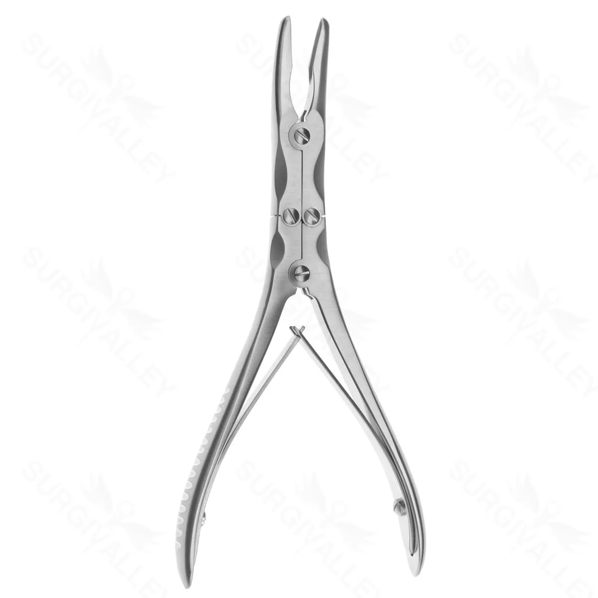 Mini Ruskin Rongeur dbl action curved