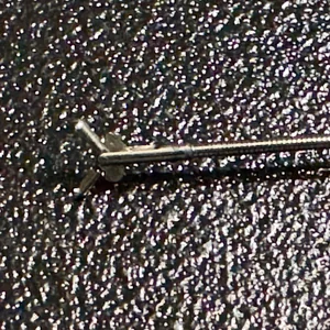 Schmieden-Dick ligature needle 12 3/4" double-ended, malleable flat handle (999050042)