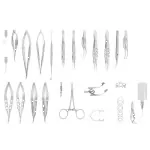 5 - Piece Surgical Instrument Set for Lid Conjunctiva - Steel