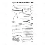 Eye Dcr Instruments Set (5 Pieces) - Autoclavable Steel Tools