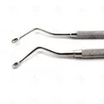 Bone Curettes Set (2 Pcs) - Dental Surgical Tools Stainless Steel
