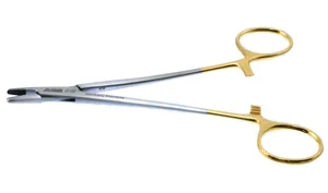 Carroll wire twister 6" delicate rounded serrated TC jaws gold ring handle (024210039)