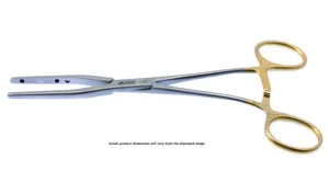 Fogarty safe jaw clamp 12 1/4" straight jaws ring handle (111050106)