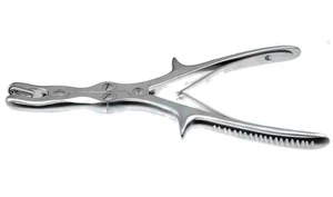 Stille-Luer rongeur 8 3/4" double-action curved jaws 10.0mm wide bite, spring handle (011211092)