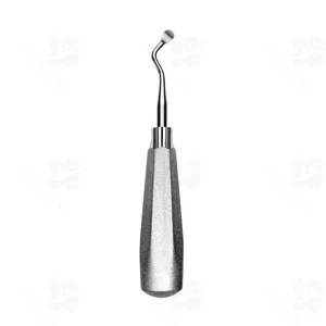 Molt bone curette 6 3/4" curved size #4 square handle (008010071)