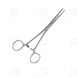 Rochester-Pean hemostatic artery forceps 9" straight serrated jaws ring handle (004210551)