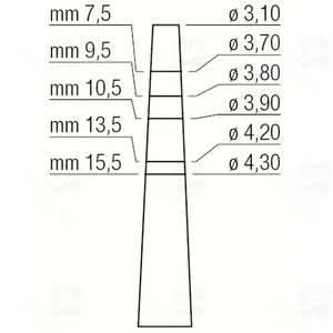 Osteotome 3.1/4.3mm (012010031)