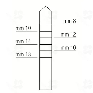 Osteotome Pointed 3.8mm (012010014)