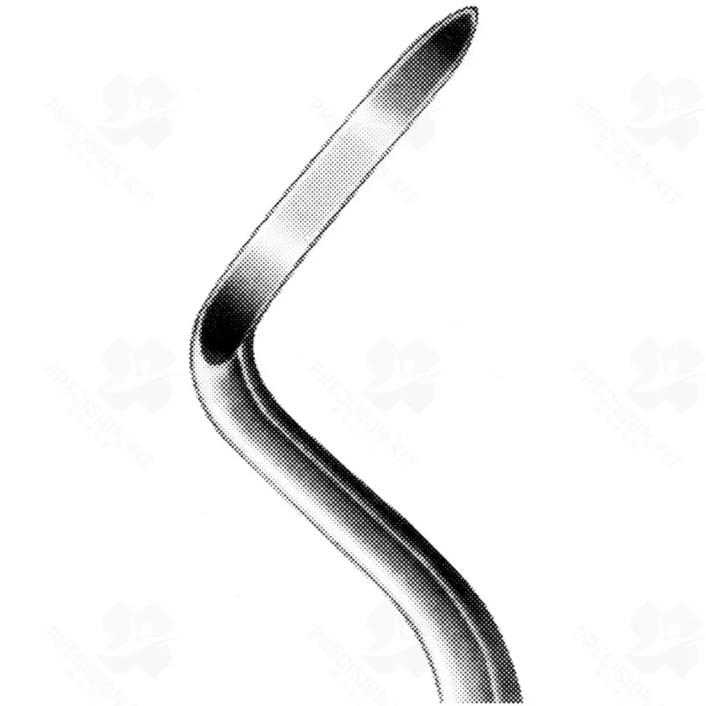 Root Elevator Flohr 3mm Left Flat