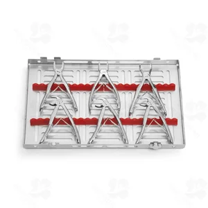 Set Tooth Forceps Pediatric with Spring (090010120)