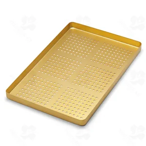 Tray Small Perforated Aluminium Golden (090010119)