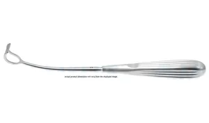 Barnhill adenoid curette 8 1/2" reverse curved size #0 13.0mm x 14.0mm tip 10.0mm cutting edge, brun handle (008030113)