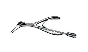 Killian nasal speculum 55.0mm blades with fiberoptics (010030010)