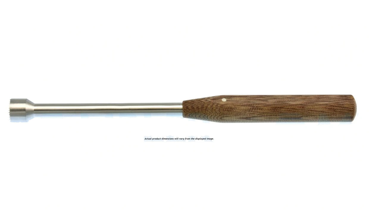 Bone tamper 8" 12.0mm diameter round/flat handle