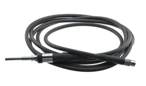 Fiberoptic light cable 10' length x 3.5mm bundle diameter, gray sheathing, Surgivalley scope / Surgivalley light source (threaded) connectors (999210626)