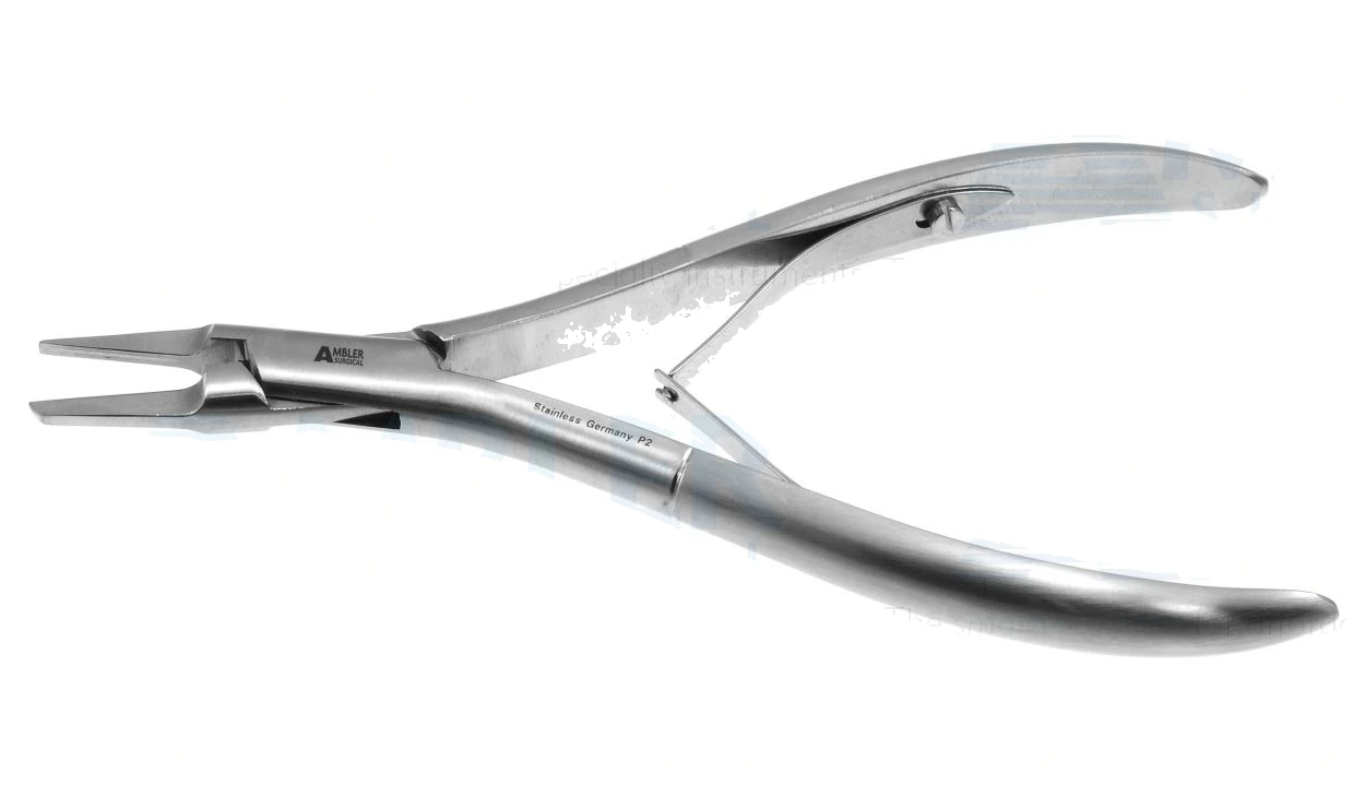 Ingrown nail forceps 5" delicate, anvil pattern narrow blade