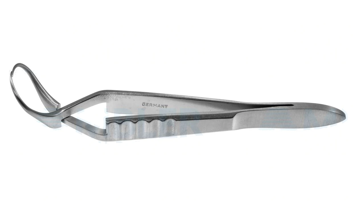 Jones towel clamp forceps 3 1/4" cross-action flat handle