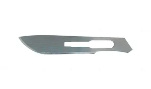 Stainless steel surgical blades, #22 blade size packaged individually sterile disposable box of 100 (999210681)
