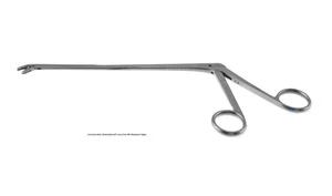 Caspar IVD rongeur working length 160mm curved down fenestrated 4.0mm x 14.0mm cup jaws ring handle (011211404)