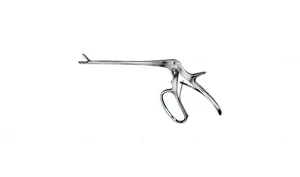 Ferris-Smith IVD rongeur 9 1/2" working length 180mm curved down 6.0mm x 12.0mm cup jaws, finger grip handle (066210139)
