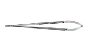 Jacobson needle holder 9 1/8" delicate straight, TC dusted jaws round handle, without lock – surgivalley (003210472)