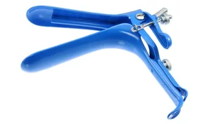 Leep Weisman-Graves vaginal speculum large 4 3/4"long x 1 3/8"wide blades right side open insulated, built''smoke tube (010090067)