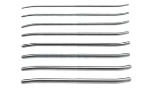 Pratt uterine dilator 11 1/2" double-ended set of 8 includes size 13/15 French to 41/43 French round handle (090090013)