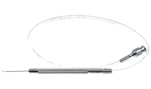 Connor wand 4" straight shaft 0.9mm diameter ball tip, distal irrigation port, provided with 10"tubing and luer adapter (011040024)