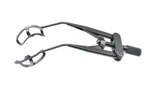 Dick femtosecond lid speculum 3 1/8" adult size curved 18.0mm open wire blades, nasal approach, adjustable thumb-screw tension (010040148)