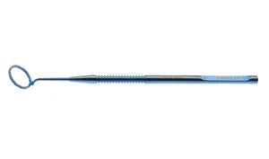 Fine-Mendez grooved degree gauge 4 3/4" 12.0mm internal diameter 14.0mm outer diameter, measures 0-180º in 5º increments ring mounted at 0/180° round handle titanium (999040710)