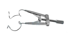 Lieberman comfort lid speculum 3 1/8" adult size 16.0mm open rounded wire blades, nasal approach, adjustable thumb-screw tension (010040115)