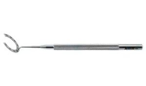 Lu-Mendez fixation ring/incision guide 4 3/8" for assistance with LRI incisions 11.0mm i.d. blunt teeth round handle (999040416)